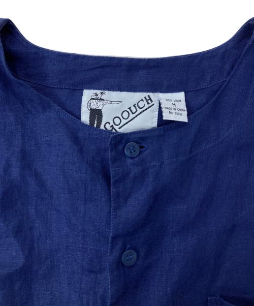 GOOUCH（グーチ）GOOUCH (グーチ) リネンシャツ ブルー サイズ:Mの古着・服飾アイテム
