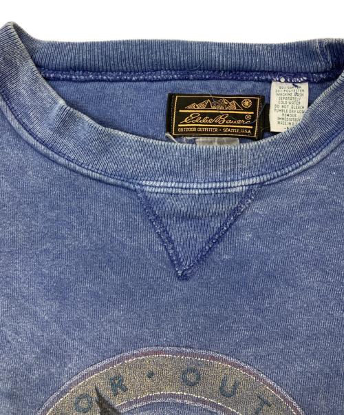 Eddie Bauer（エディーバウアー）Eddie Bauer (エディーバウアー) 80s/黒タグ/スウェット ブルー サイズ:Mの古着・服飾アイテム
