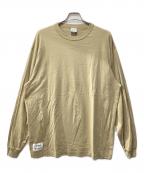 Champion×WTAPSチャンピオン×ダブルタップス）の古着「コラボロングスリーブカットソー」｜ベージュ