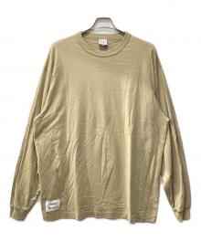 Champion×WTAPS（チャンピオン×ダブルタップス）の古着「コラボロングスリーブカットソー」｜ベージュ