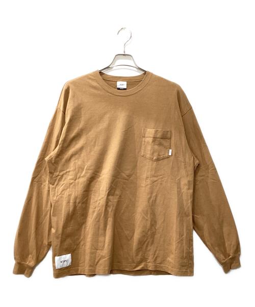 WTAPS（ダブルタップス）WTAPS (ダブルタップス) ロングスリーブカットソー ブラウン サイズ:4の古着・服飾アイテム