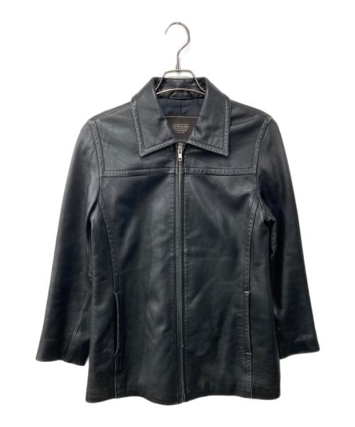 OLD COACH（オールドコーチ）OLD COACH (オールドコーチ) レザージャケット ブラック サイズ:XSの古着・服飾アイテム