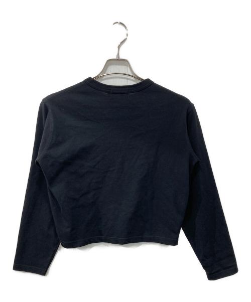 Gymphlex（ジムフレックス）Gymphlex (ジムフレックス) ショートクルーネック カーディガン ブラック サイズ:14の古着・服飾アイテム