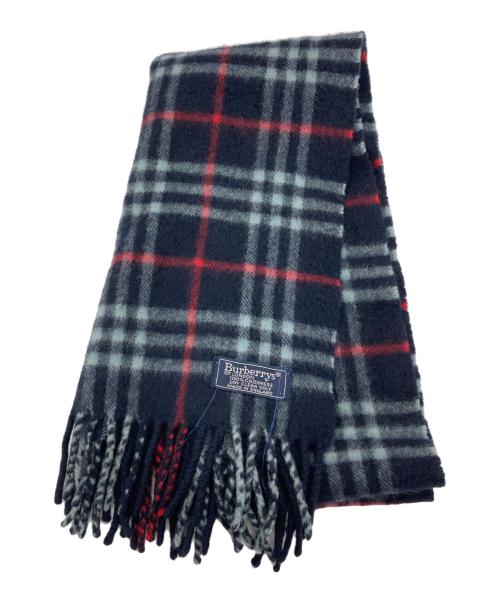 Burberry's（バーバリーズ）Burberry's (バーバリーズ) カシミヤストール ブラックの古着・服飾アイテム