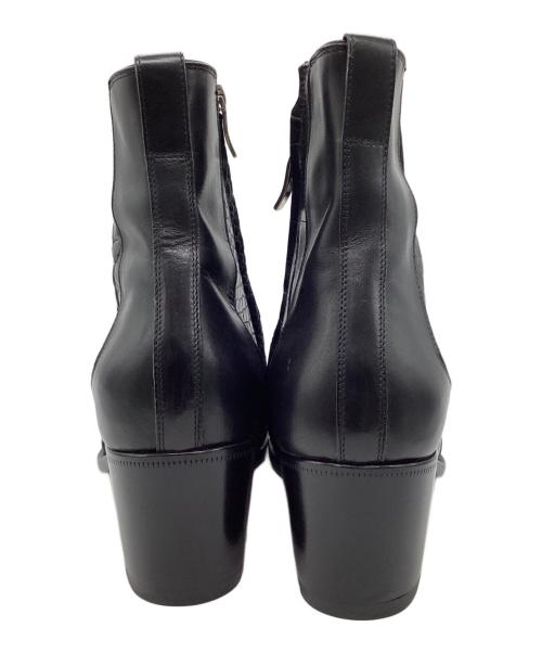 Around The Shoes（アラウンドザシューズ）Around The Shoes (アラウンドザシューズ) クロコ型押しブーツ ブラック サイズ:SIZE41の古着・服飾アイテム