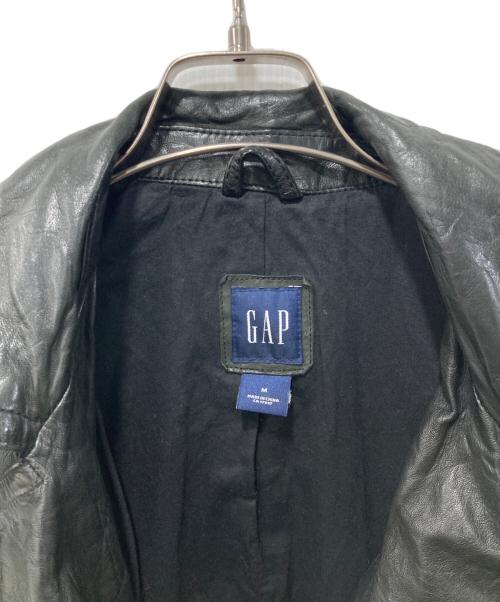 OLD GAP（オールドギャップ）OLD GAP (オールドギャップ) レザーライダースジャケット ブラック サイズ:Mの古着・服飾アイテム