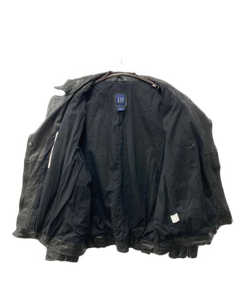 OLD GAP（オールドギャップ）OLD GAP (オールドギャップ) レザーライダースジャケット ブラック サイズ:Mの古着・服飾アイテム