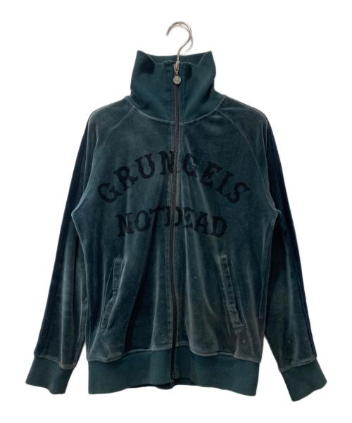PPFM（ピーピーエフエム）PPFM (ピーピーエフエム) ダブルジップアップベロアジャケット グリーン サイズ:2の古着・服飾アイテム