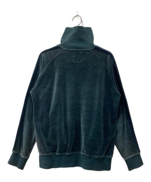 PPFM（ピーピーエフエム）PPFM (ピーピーエフエム) ダブルジップアップベロアジャケット グリーン サイズ:2の古着・服飾アイテム