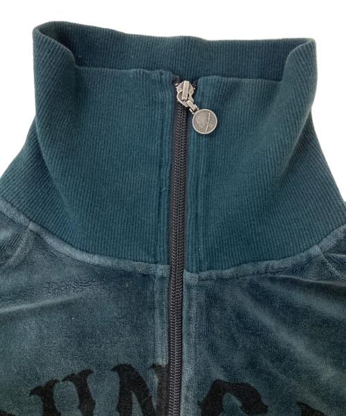 PPFM（ピーピーエフエム）PPFM (ピーピーエフエム) ダブルジップアップベロアジャケット グリーン サイズ:2の古着・服飾アイテム