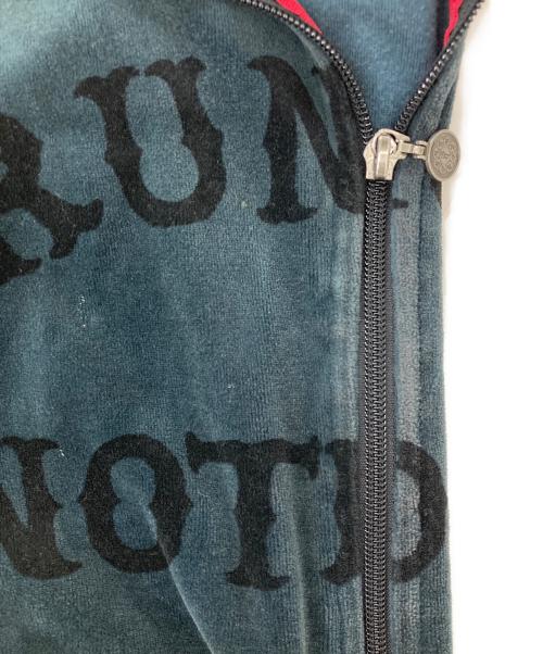 PPFM（ピーピーエフエム）PPFM (ピーピーエフエム) ダブルジップアップベロアジャケット グリーン サイズ:2の古着・服飾アイテム