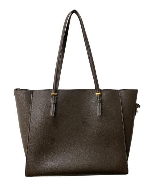 CHARLES & KEITH（チャールズアンドキース）CHARLES & KEITH (チャールズアンドキース) サンサ クラシックダブルハンドルトートバッグ ブラウンの古着・服飾アイテム