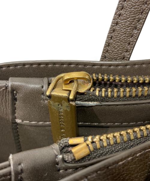 CHARLES & KEITH（チャールズアンドキース）CHARLES & KEITH (チャールズアンドキース) サンサ クラシックダブルハンドルトートバッグ ブラウンの古着・服飾アイテム