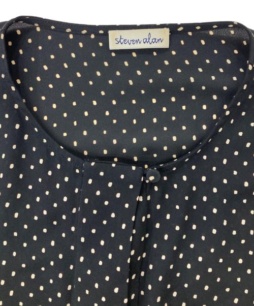 STEVEN ALAN（スティーブンアラン）STEVEN ALAN (スティーブンアラン) DOT GEORGETTE FLARE DRESS/ワンピース ブラック サイズ:Sの古着・服飾アイテム