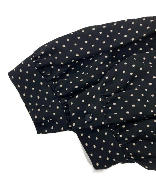 STEVEN ALAN（スティーブンアラン）STEVEN ALAN (スティーブンアラン) DOT GEORGETTE FLARE DRESS/ワンピース ブラック サイズ:Sの古着・服飾アイテム