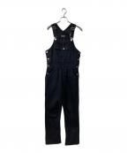 holidayホリデー）の古着「SLIM FLARE DENIM OVER-ALL」｜ブラック