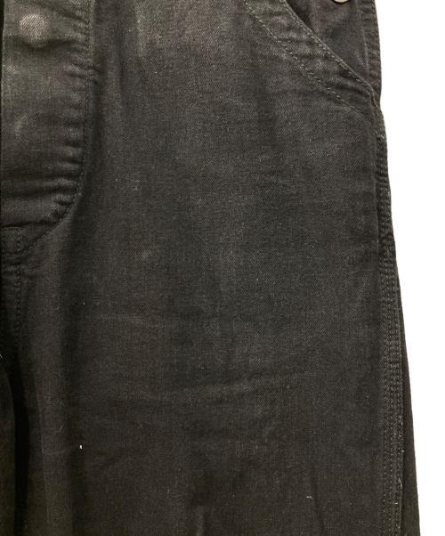 holiday（ホリデー）HOLIDAY (ホリデー) SLIM FLARE DENIM OVER-ALL ブラック サイズ:1の古着・服飾アイテム