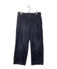 STEVEN ALAN（スティーブンアラン）の古着「WIDE/CORD BAGGY STRAIGHT-J/コーデュロイパンツ」｜ブラック