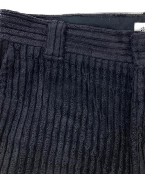 STEVEN ALAN（スティーブンアラン）STEVEN ALAN (スティーブンアラン) WIDE/CORD BAGGY STRAIGHT-J/コーデュロイパンツ ブラック サイズ:Mの古着・服飾アイテム