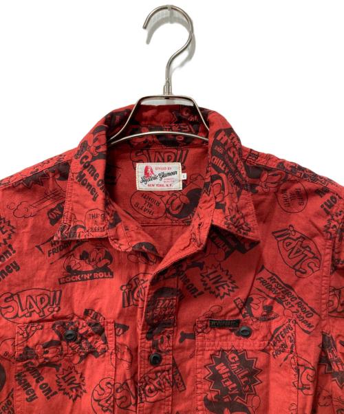 Hysteric Glamour（ヒステリックグラマー）Hysteric Glamour (ヒステリックグラマー) シャツ レッド サイズ:Lの古着・服飾アイテム