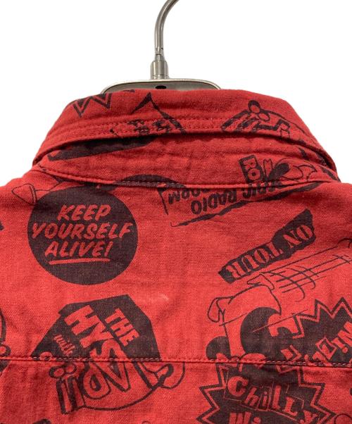 Hysteric Glamour（ヒステリックグラマー）Hysteric Glamour (ヒステリックグラマー) シャツ レッド サイズ:Lの古着・服飾アイテム
