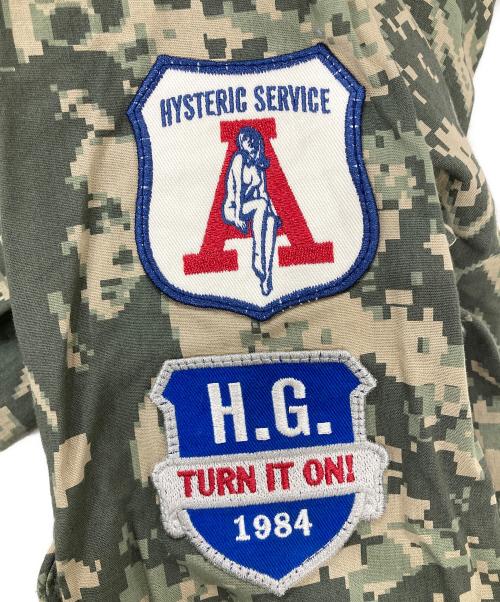 Hysteric Glamour（ヒステリックグラマー）Hysteric Glamour (ヒステリックグラマー) 迷彩柄シャツ カーキ サイズ:Mの古着・服飾アイテム