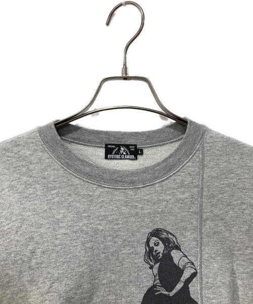 Hysteric Glamour（ヒステリックグラマー）Hysteric Glamour (ヒステリックグラマー) VIXEN SCRATCH スウェット カーキ サイズ:Lの古着・服飾アイテム