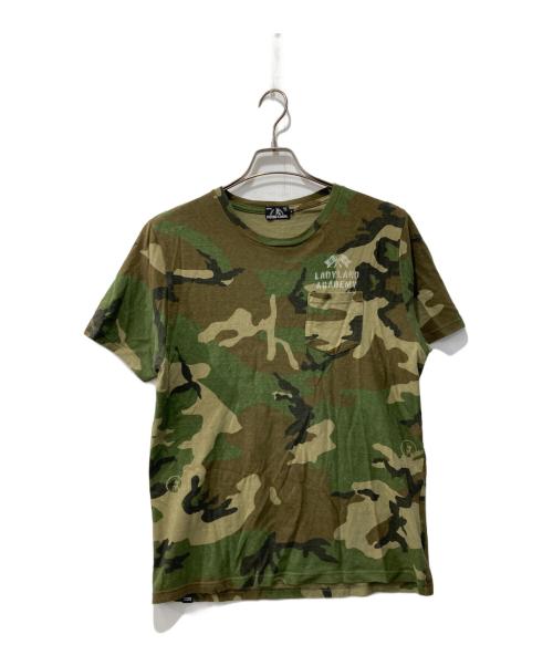 Hysteric Glamour（ヒステリックグラマー）Hysteric Glamour (ヒステリックグラマー) LOOKING AT YOU/Tシャツ カーキ サイズ:Lの古着・服飾アイテム