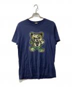 Hysteric Glamourヒステリックグラマー）の古着「カモベアプリントTシャツ」｜ネイビー