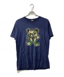 Hysteric Glamour（ヒステリックグラマー）の古着「カモベアプリントTシャツ」｜ネイビー