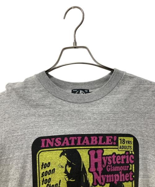 Hysteric Glamour（ヒステリックグラマー）Hysteric Glamour (ヒステリックグラマー) ロングスリーブカットソー グレー サイズ:Mの古着・服飾アイテム