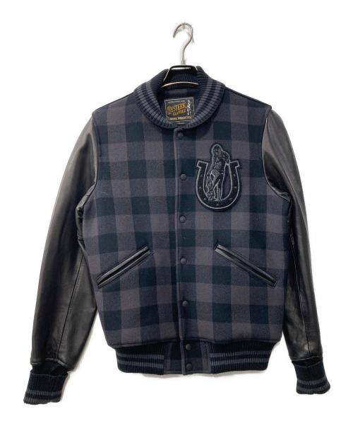 Hysteric Glamour（ヒステリックグラマー）Hysteric Glamour (ヒステリックグラマー) HORSE SHOE ワッペン付レザースリーブスタジャン ブラック サイズ:Mの古着・服飾アイテム