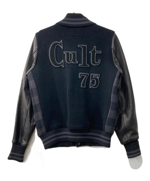 Hysteric Glamour（ヒステリックグラマー）Hysteric Glamour (ヒステリックグラマー) HORSE SHOE ワッペン付レザースリーブスタジャン ブラック サイズ:Mの古着・服飾アイテム