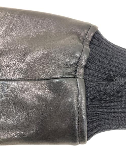 Hysteric Glamour（ヒステリックグラマー）Hysteric Glamour (ヒステリックグラマー) HORSE SHOE ワッペン付レザースリーブスタジャン ブラック サイズ:Mの古着・服飾アイテム