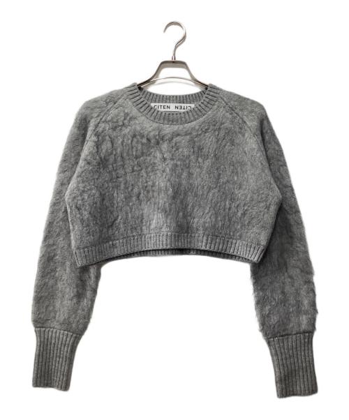 CITEN（シテン）CITEN (シテン) シャギークロップドプルオーバーニット グレー サイズ:Fの古着・服飾アイテム