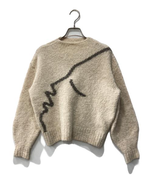 paloma-wool（パロマウール）paloma-wool (パロマウール) ウールニット ベージュ サイズ:OSの古着・服飾アイテム