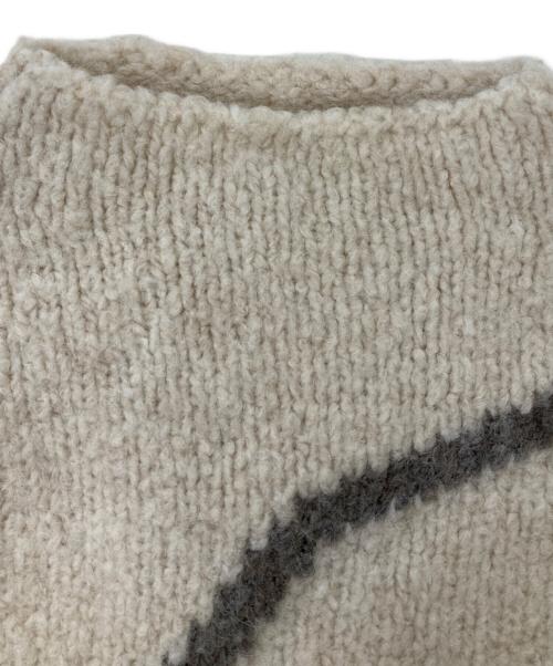 paloma-wool（パロマウール）paloma-wool (パロマウール) ウールニット ベージュ サイズ:OSの古着・服飾アイテム