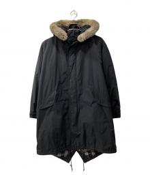 BURBERRY BLACK LABEL（バーバリーブラックレーベル）の古着「ライナー付モッズコート」｜ブラック