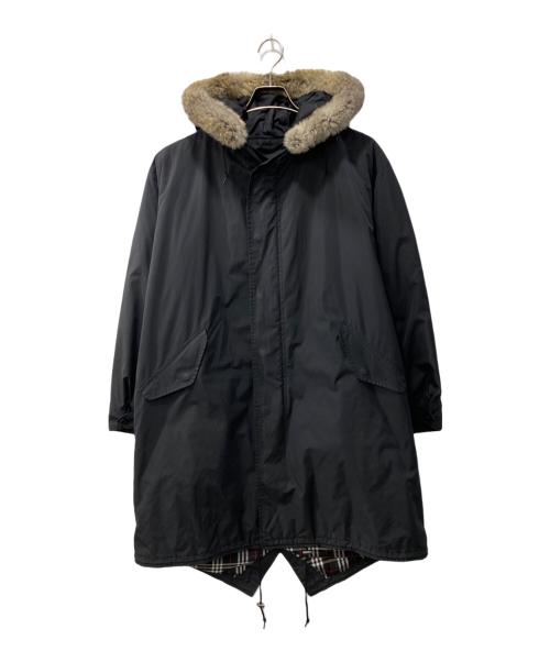 BURBERRY BLACK LABEL（バーバリーブラックレーベル）BURBERRY BLACK LABEL (バーバリーブラックレーベル) ライナー付モッズコート ブラック サイズ:Mの古着・服飾アイテム