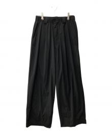 JOURNAL STANDARD（ジャーナルスタンダード）の古着「スラックス/TRモダン ワイド スラックス」｜ブラック