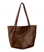 SLOWスロウ）の古着「レザートートバッグ/Fino - Tote Bag - L」｜ブラウン