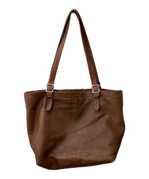 SLOW（スロウ）SLOW (スロウ) レザートートバッグ/Fino - Tote Bag - L ブラウンの古着・服飾アイテム