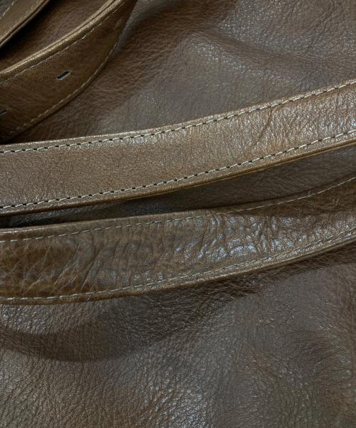 SLOW（スロウ）SLOW (スロウ) レザートートバッグ/Fino - Tote Bag - L ブラウンの古着・服飾アイテム