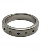 BYSMITHバイスミス）の古着「DIAMOND/SPHIRE FLAT 925 RING」｜シルバー