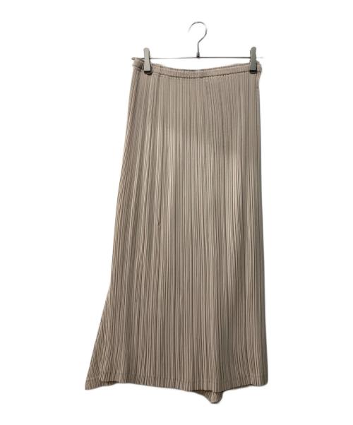 ISSEY MIYAKE FETE（イッセイミヤケフェット）ISSEY MIYAKE FETE (イッセイミヤケフェット) プリーツスカート ベージュ サイズ:3の古着・服飾アイテム