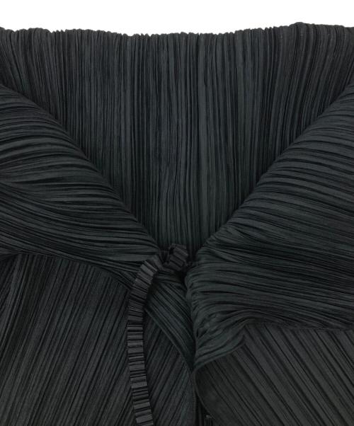 PLEATS PLEASE（プリーツプリーズ）PLEATS PLEASE (プリーツプリーズ) プリーツカーディガン ブラック サイズ:3の古着・服飾アイテム