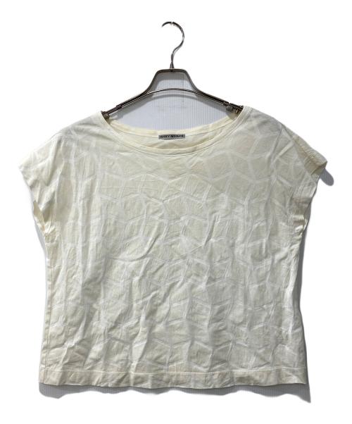 ISSEY MIYAKE（イッセイミヤケ）ISSEY MIYAKE (イッセイミヤケ) 幾何学模様カットソー ベージュ サイズ:3の古着・服飾アイテム
