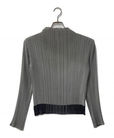 レディース 【美品】ISSEY MIYAKE FETE ハイネックカットソー プリーツ M