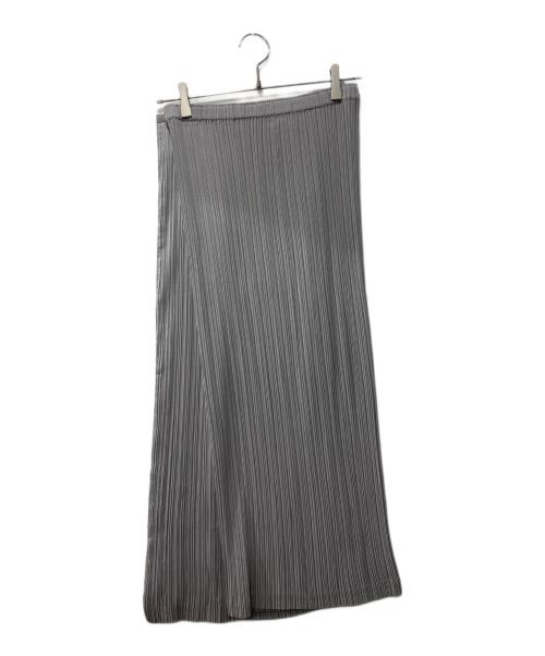 ISSEY MIYAKE FETE（イッセイミヤケフェット）ISSEY MIYAKE FETE (イッセイミヤケフェット) 装飾プリーツスカート グレー サイズ:3の古着・服飾アイテム