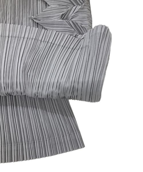 ISSEY MIYAKE FETE（イッセイミヤケフェット）ISSEY MIYAKE FETE (イッセイミヤケフェット) 装飾プリーツスカート グレー サイズ:3の古着・服飾アイテム